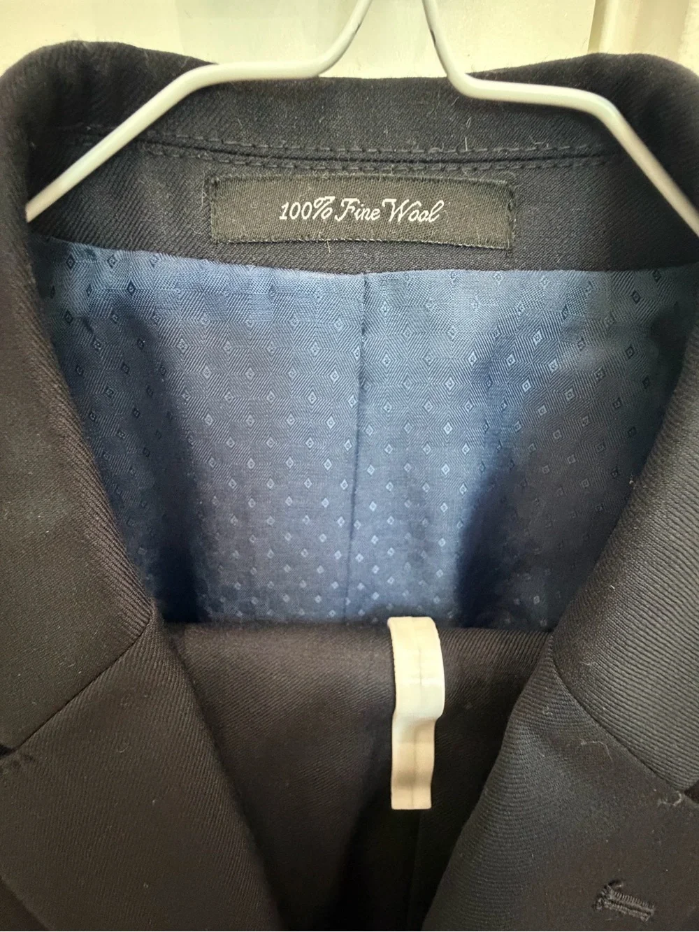 Men's Dark Navy Single-Breasted Suit Jacket